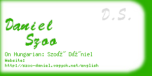 daniel szoo business card